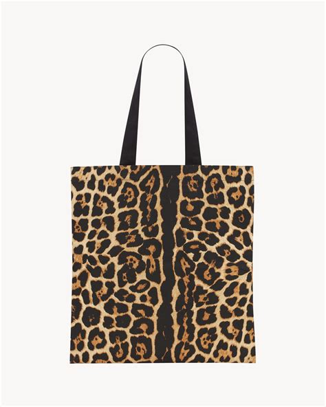 ysl tiger|LEOPARD TOTEBAG .